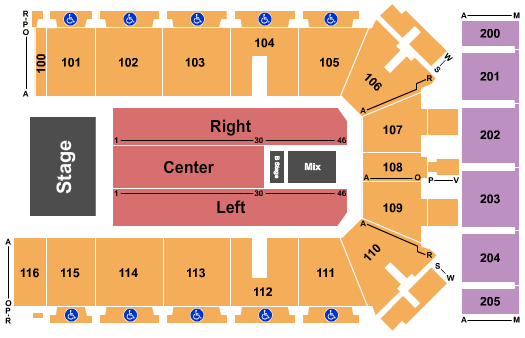 Tyson Events Center - Fleet Farm Arena Seating Chart: Sugarland