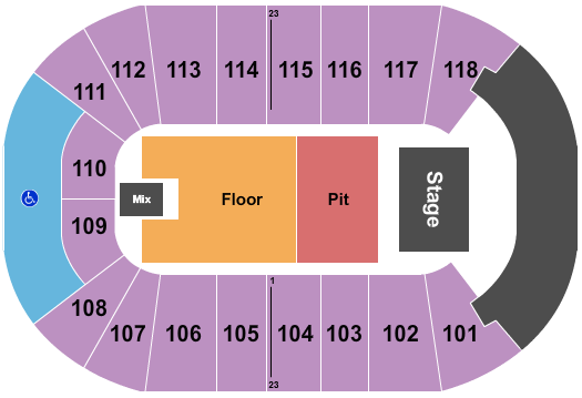 UBC Thunderbird Arena Seating Chart: Stephen Sanchez