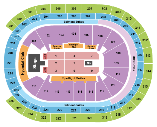 UBS Arena Seating Chart: Buju Banton