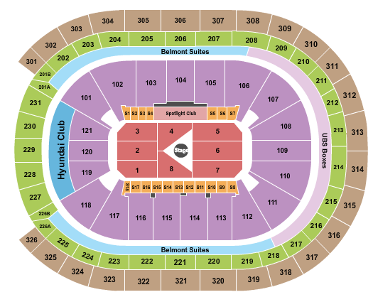 UBS Arena Seating Chart: Center Stage 1