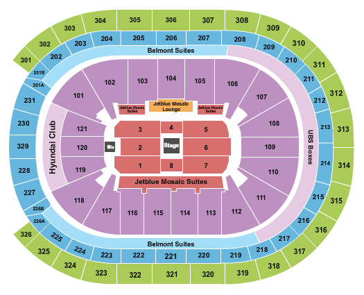 UBS Arena Seating Chart: Center Stage 2