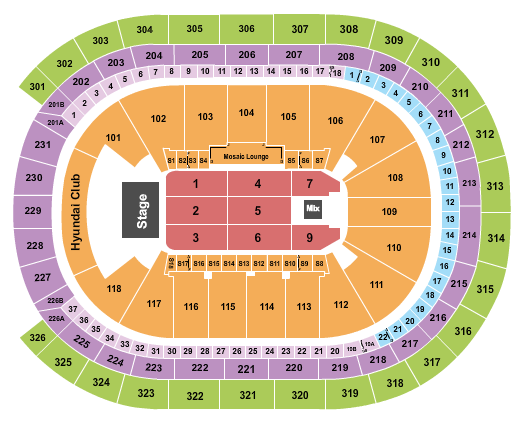 UBS Arena Seating Chart: Endstage 2