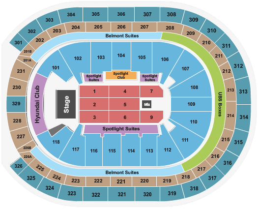UBS Arena Seating Chart: Endstage 4