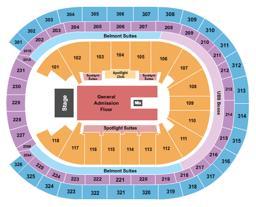 UBS Arena Seating Chart: Endstage GA Floor
