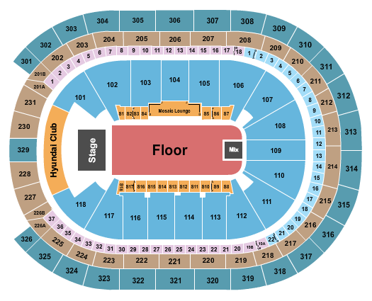 UBS Arena Seating Chart: Endstage GA Floor