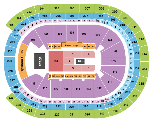 UBS Arena Seating Chart: Endstage GA Pit
