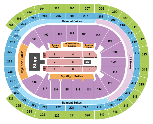 UBS Arena Seating Chart: Endstage VIP Pits