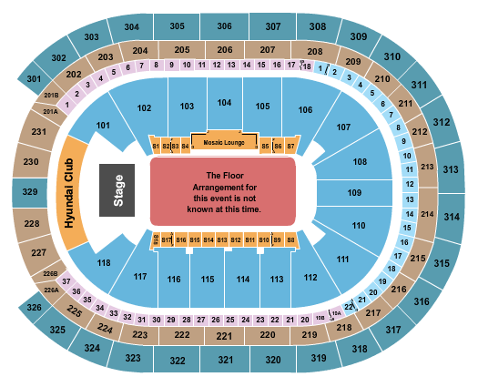 UBS Arena Seating Chart: Generic Floor
