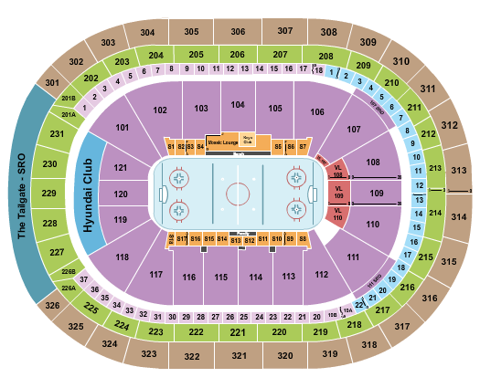 UBS Arena Seating Chart: Hockey 2