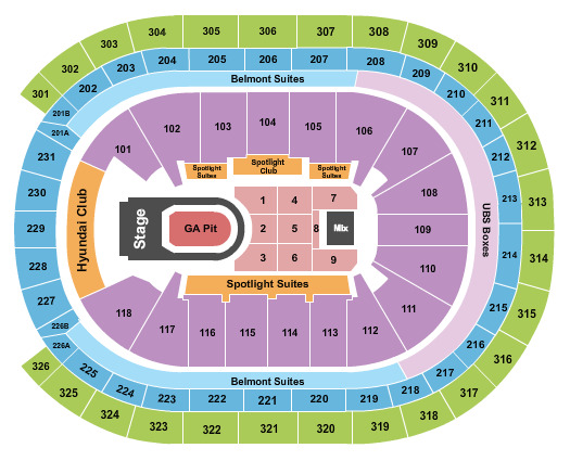 UBS Arena Seating Chart: Kane Brown & Mitchell Tenpenny