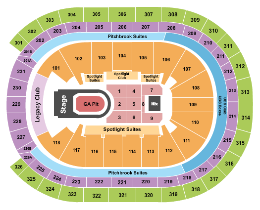UBS Arena Seating Chart: Kane Brown
