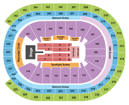 UBS Arena Seating Chart: Mary J. Blige