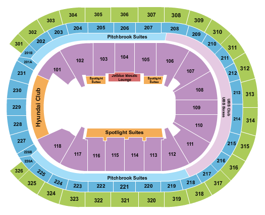 UBS Arena Seating Chart: Open Floor
