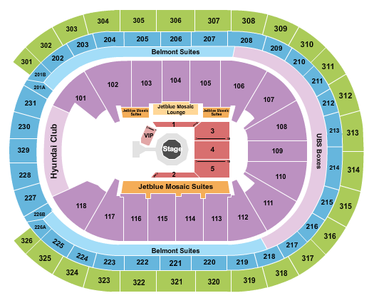 UBS Arena Seating Chart: PFL