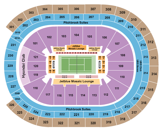 UBS Arena Seating Chart: Tennis
