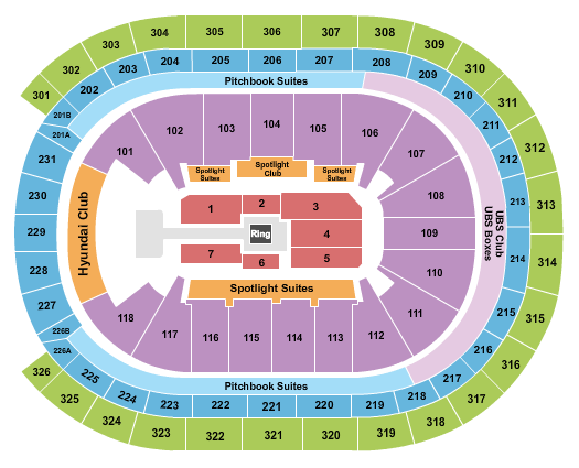 UBS Arena Seating Chart: Wrestling - AEW