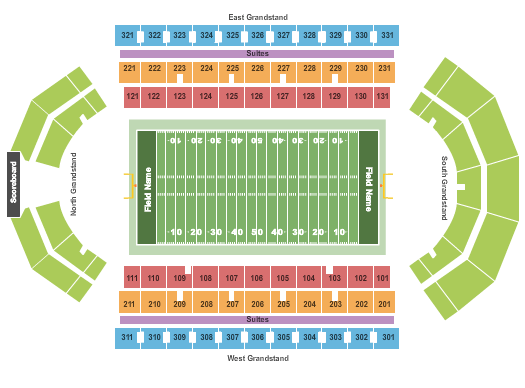 University at Buffalo Stadium Map