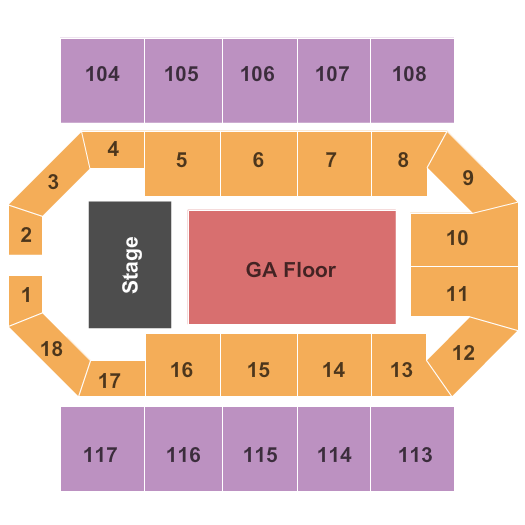 The UCCU Center Seating Chart
