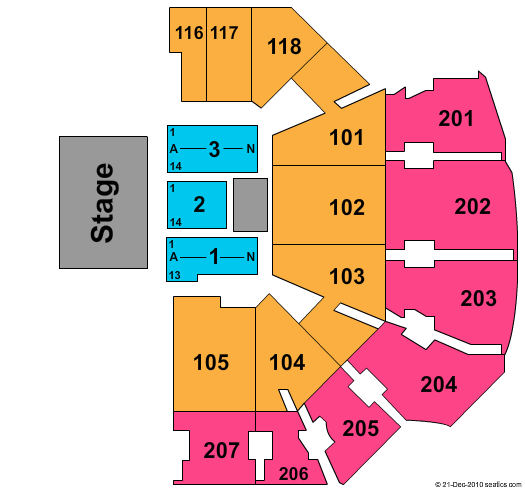 UCF Arena Seating Chart