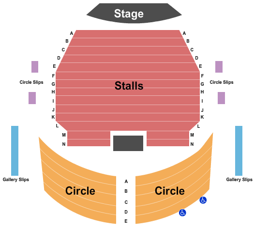 UCL Bloomsbury Theatre Seating Chart