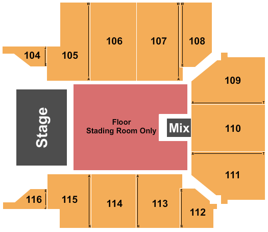 Iroquois Amphitheater Seating Chart