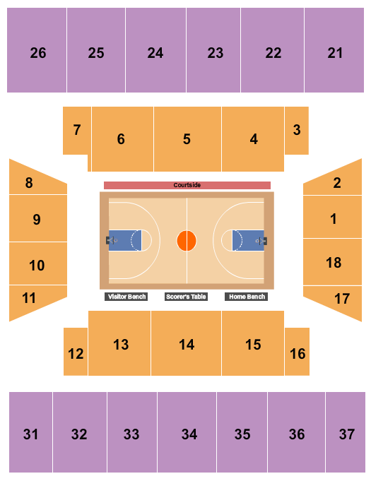 UNF Arena Seating Chart
