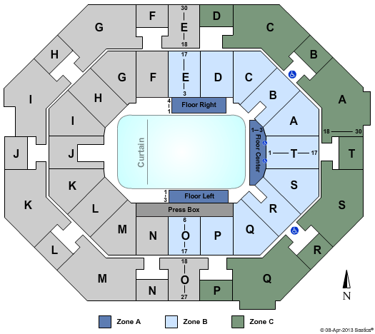 Disney On Ice Tickets | Seating Chart | UNO Lakefront Arena | Disney On