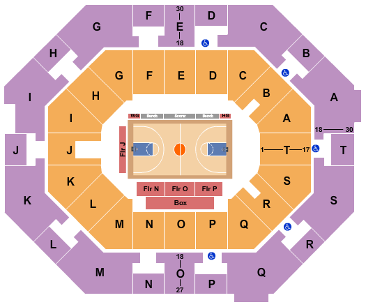 UNO Lakefront Arena Seating Chart: Basketball - Globetrotters