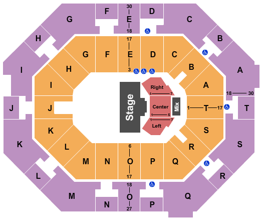 UNO Lakefront Arena Map
