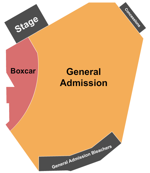 UP District at Festival Field Seating Chart: GA/Boxcar