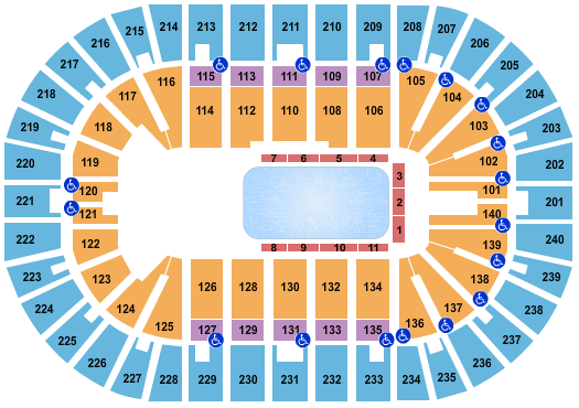 Heritage Bank Center Seating Chart: Disney On Ice