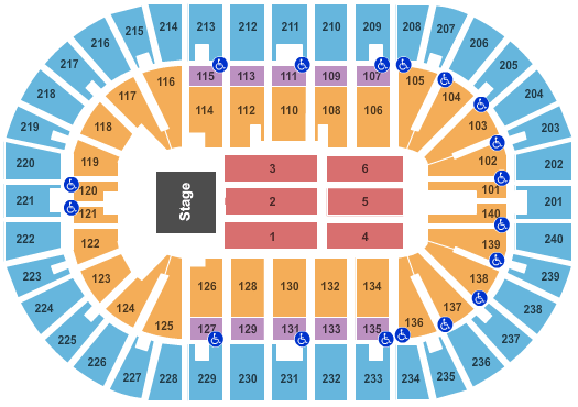 Heritage Bank Center Seating Chart