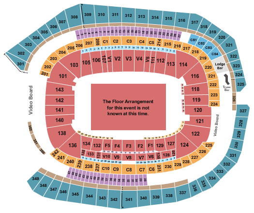 US Bank Stadium Seating Chart: Generic Floor