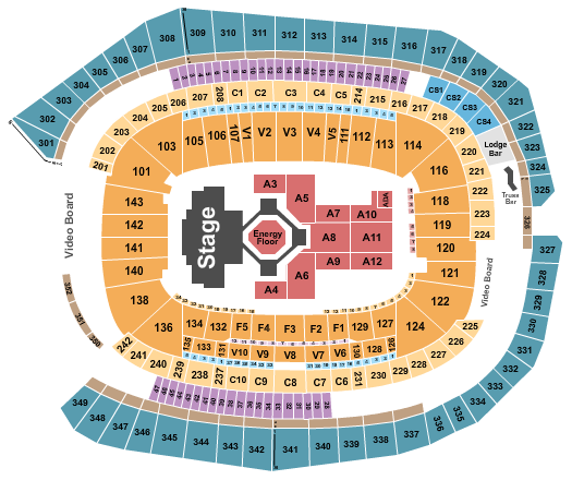 US Bank Stadium Seating Chart: Kendrick Lamar