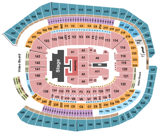 US Bank Stadium Seating Chart: Kenny Chesney