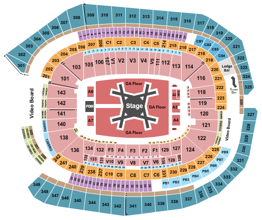 US Bank Stadium Seating Chart: Luke Combs