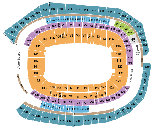 Ed Sheeran Us Bank Stadium Seating Chart