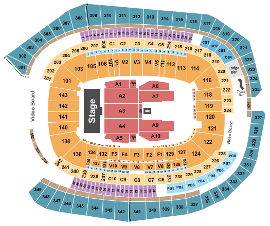 US Bank Stadium Seating Chart: Paul McCartney