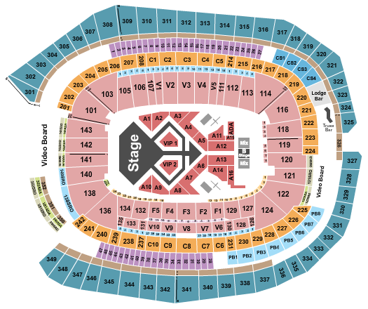 US Bank Stadium Seating Chart: Usher