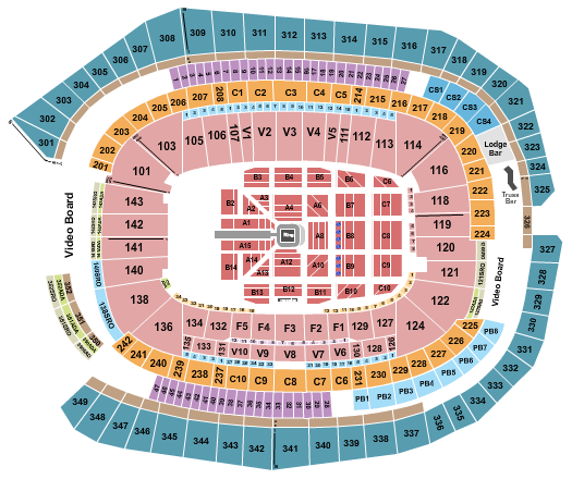 US Bank Stadium Seating Chart: WWE