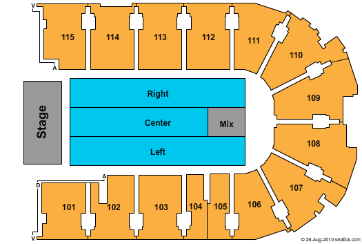 Bloomington Us Cellular Coliseum Seating Chart