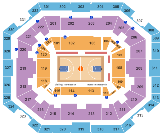 The Yuengling Center Map