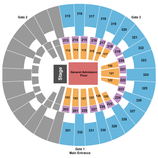 McKenzie Arena Seating Chart: Half House