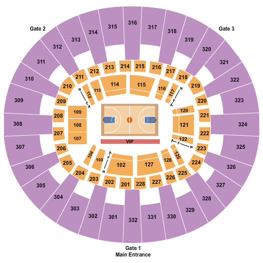 UTC Mckenzie Arena Map