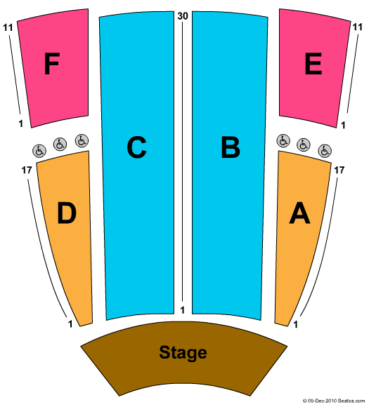 UTEP Magoffin Auditorium Seating Chart