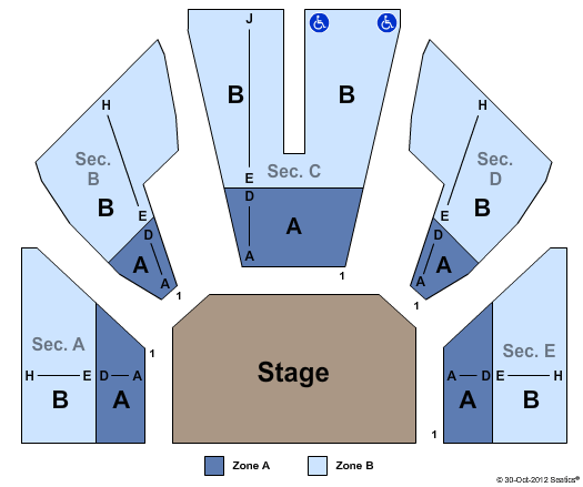 UTEP Wise Family Theatre Seating Chart