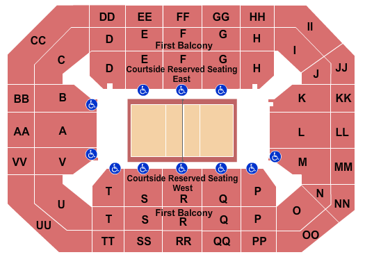 Minnesota Gopher Volleyball Seating Chart