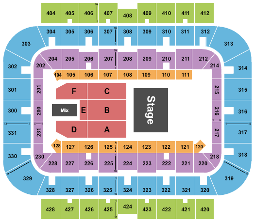 UWM Panther Arena Seating Chart: Endstage 3