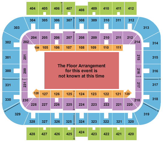 UWM Panther Arena Seating Chart: Generic Floor