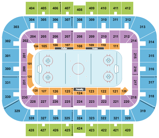 UWM Panther Arena Seating Chart: Hockey